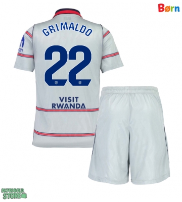 Atletico Madrid Alejandro Grimaldo #22 Replika Babytøj Tredje sæt Børn 2026-27 Kortærmet (+ Korte bukser)